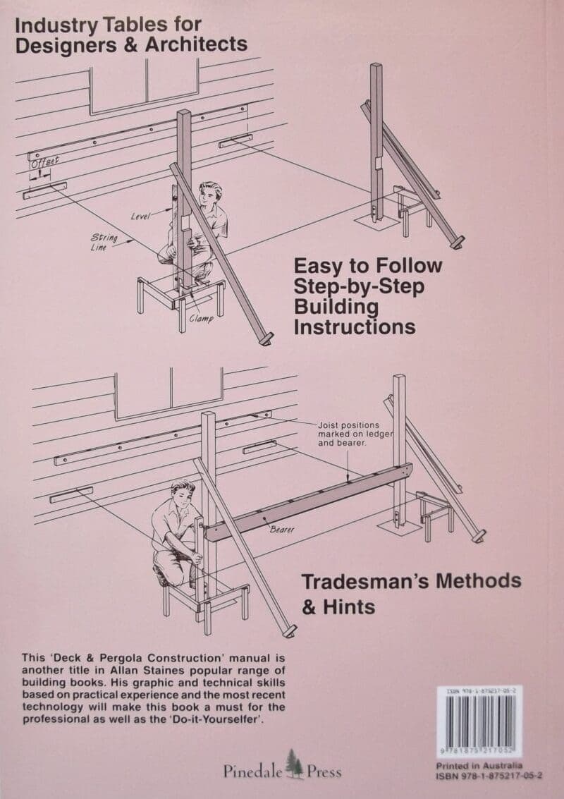 2-pack: Australian House Building Manual + Australian Decks & Pergolas Allan Staines - Image 3
