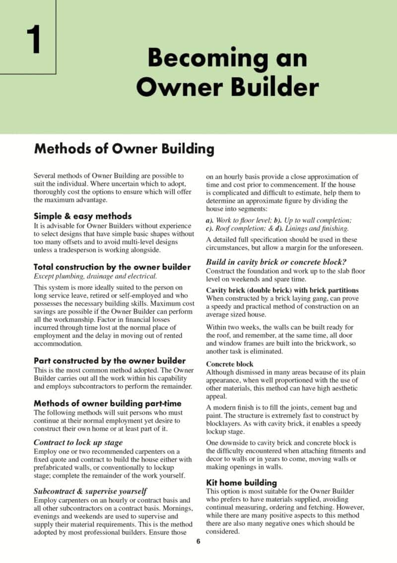 How to be a Successful Owner Builder and Renovator 9th Edition - Image 5