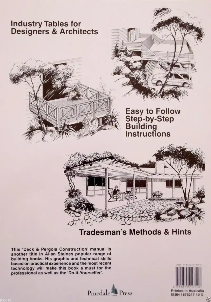 3-Pack: Allan Staines Decks & Pergolas Manual + House Building Manual + Roof Building Manual - Image 2