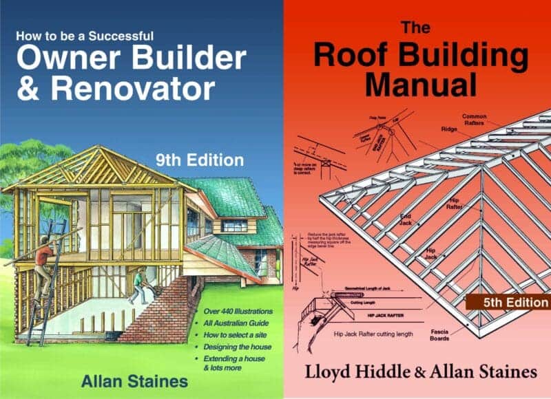 2-Pack: Allan Staines Owner Builder & Renovator + Roof Building Manual